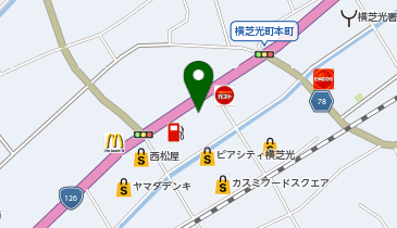 宅配ロッカーPUDO ヤックスドラッグ 横芝光店の地図画像