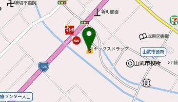 宅配ロッカーPUDO ヤックスドラッグ 成東店の地図画像