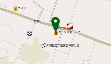 宅配ロッカーPUDO ヤックスケアタウン 大網増穂店の地図画像