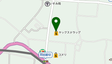 宅配ロッカーPUDO ヤックスドラッグ 夷隅店の地図画像