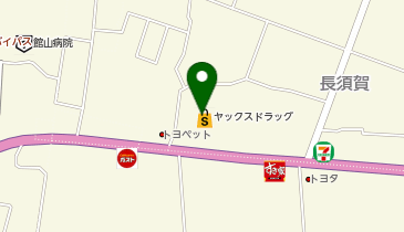 宅配ロッカーPUDO ヤックスドラッグ 館山店の地図画像