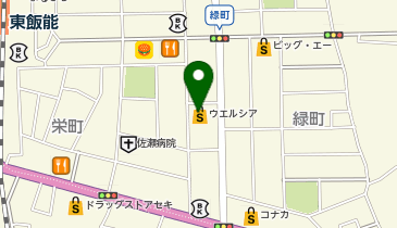 宅配ロッカーPUDO ウエルシア 飯能緑町店の地図画像