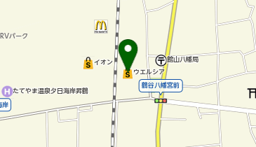 宅配ロッカーPUDO ウエルシア 館山八幡店の地図画像