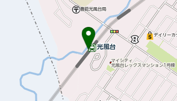 宅配ロッカーPUDO 能勢電鉄 光風台駅の地図画像