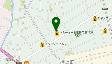 宅配ロッカーPUDO マミーマート 生鮮市場TOP行田店の地図画像