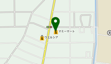 宅配ロッカーPUDO マミーマート 行田谷郷店の地図画像