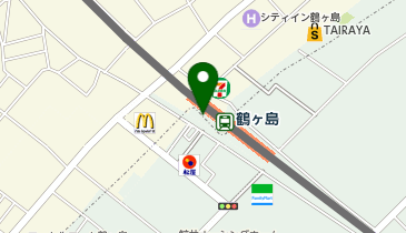 宅配ロッカーPUDO 東武鉄道 東上線 鶴ケ島駅の地図画像