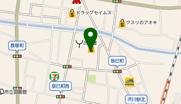 宅配ロッカーPUDO ベルク 渋川店の地図画像