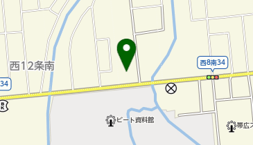 宅配ロッカーPUDO ヤマト運輸 帯広南営業所の地図画像