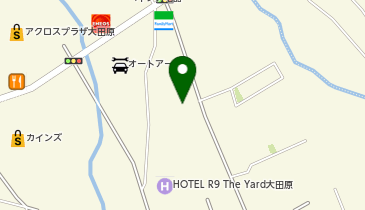 宅配ロッカーPUDO ヤマト運輸 大田原富士見センターの地図画像