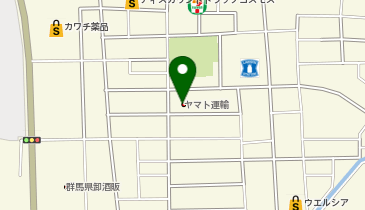 宅配ロッカーPUDO ヤマト運輸 前橋六供センターの地図画像