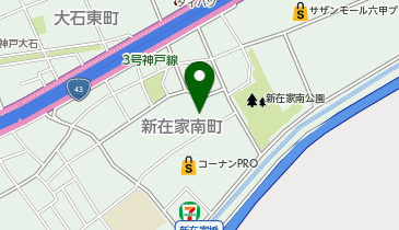 宅配ロッカーPUDO ヤマト運輸 神戸灘営業所の地図画像