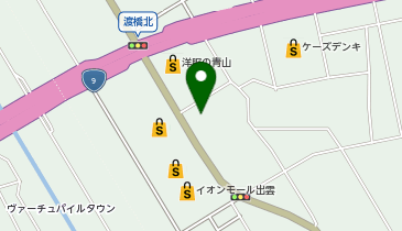宅配ロッカーPUDO ヤマト運輸 出雲渡橋センターの地図画像