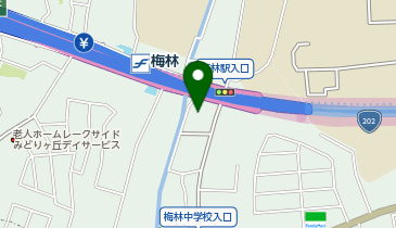 宅配ロッカーPUDO ヤマト運輸 福岡梅林センターの地図画像