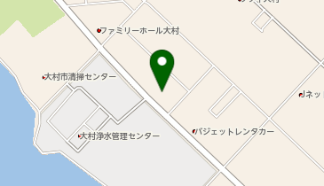 宅配ロッカーPUDO ヤマト運輸 大村空港通センターの地図画像