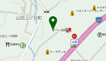 宅配ロッカーPUDO ヤマト運輸 仙台太白センターの地図画像