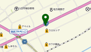 宅配ロッカーPUDO ウエルシア 匝瑳八日市場店の地図画像