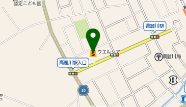 宅配ロッカーPUDO ウエルシア 日高高麗川店の地図画像