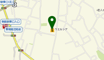 宅配ロッカーPUDO ウエルシア 朝霞根岸台店の地図画像