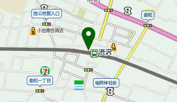 宅配ロッカーPUDO 小田急電鉄 渋沢駅の地図画像
