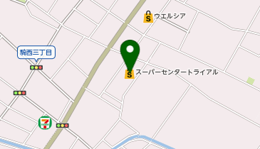 宅配ロッカーPUDO トライアル スーパーセンター騎西店の地図画像