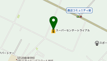 宅配ロッカーPUDO トライアル スーパーセンター長沼店の地図画像
