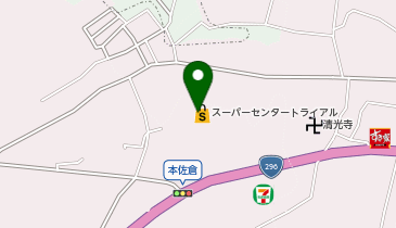 宅配ロッカーPUDO トライアル スーパーセンター酒々井店の地図画像