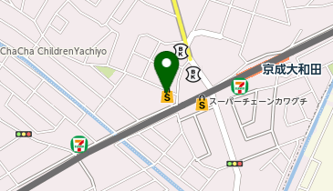 宅配ロッカーPUDO Big-A 八千代大和田店の地図画像