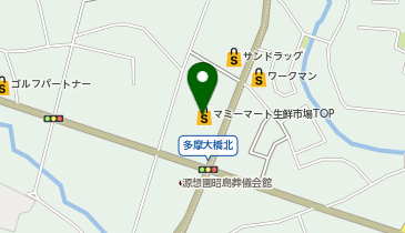 宅配ロッカーPUDO マミーマート 昭島中神店の地図画像
