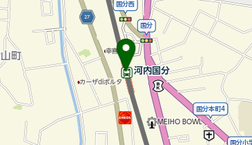宅配ロッカーPUDO 近畿日本鉄道 河内国分駅の地図画像