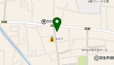 宅配ロッカーPUDO Big-A 羽生東店の地図画像