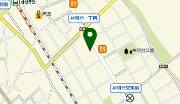 宅配ロッカーPUDO Big-A 羽村神明台店の地図画像