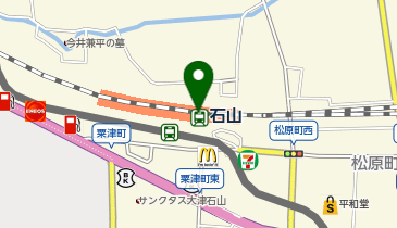 宅配ロッカーPUDO JR西日本 石山駅の地図画像