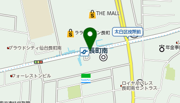 宅配ロッカーPUDO 仙台市地下鉄 長町南駅の地図画像