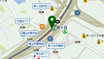 宅配ロッカーPUDO 南海電鉄 泉北線 泉ケ丘駅の地図画像