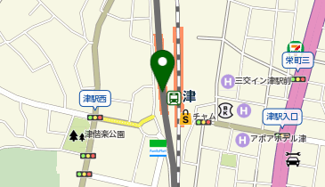 宅配ロッカーPUDO 近畿日本鉄道 津駅の地図画像