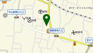 宅配ロッカーPUDO マルエツ 中山店の地図画像