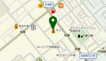 宅配ロッカーPUDO ライフ 須磨鷹取店の地図画像