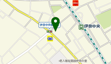 宅配ロッカーPUDO ドラッグセイムス 伊奈中央店の地図画像