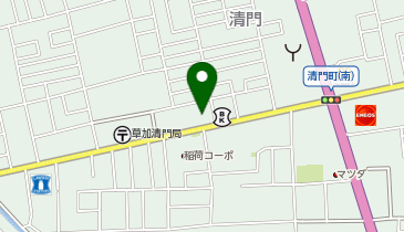 宅配ロッカーPUDO ドラッグセイムス 草加清門町店の地図画像