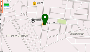 宅配ロッカーPUDO マミーマート 白岡店の地図画像