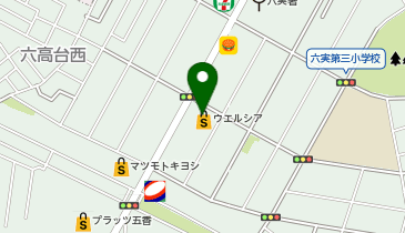 宅配ロッカーPUDO ウエルシア 松戸六高台店の地図画像