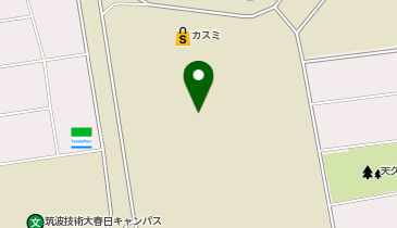 宅配ロッカーPUDO 国立大学法人筑波大学 平砂学生宿舎共用棟の地図画像
