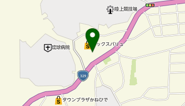 宅配ロッカーPUDO マックスバリュ 金武店の地図画像