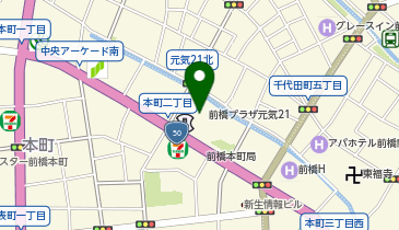 宅配ロッカーPUDO 前橋プラザ元気21の地図画像