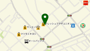 宅配ロッカーPUDO フレッシュプラザユニオン あわせ店の地図画像