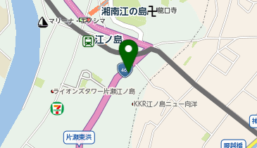 宅配ロッカーPUDO ハックドラッグ 江の島店の地図画像