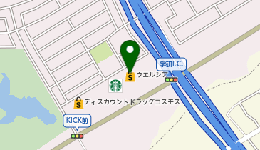 宅配ロッカーPUDO ウエルシア 相楽精華台店の地図画像