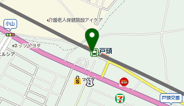 宅配ロッカーPUDO 関東鉄道 戸頭駅の地図画像