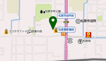 宅配ロッカーPUDO イズミヤ 松原中央店の地図画像